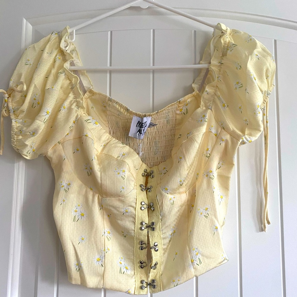 Princess Polly Yellow Top
